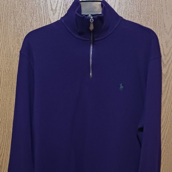 Polo (Ralph Lauren)- (Fleece)-(Purple)-(Size L)-(Pre-owned)-$30.00 - Picture 2 of 4